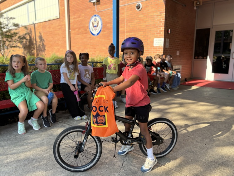 Carrington with bike