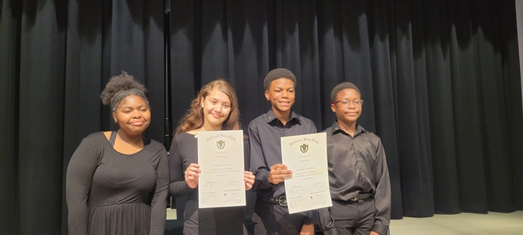 These students who are inducted or standing together with their induction certificate
