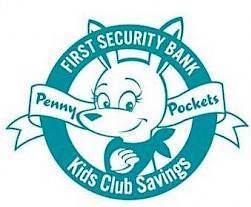 Image of First Security Bank logo for Kids Club Savings 