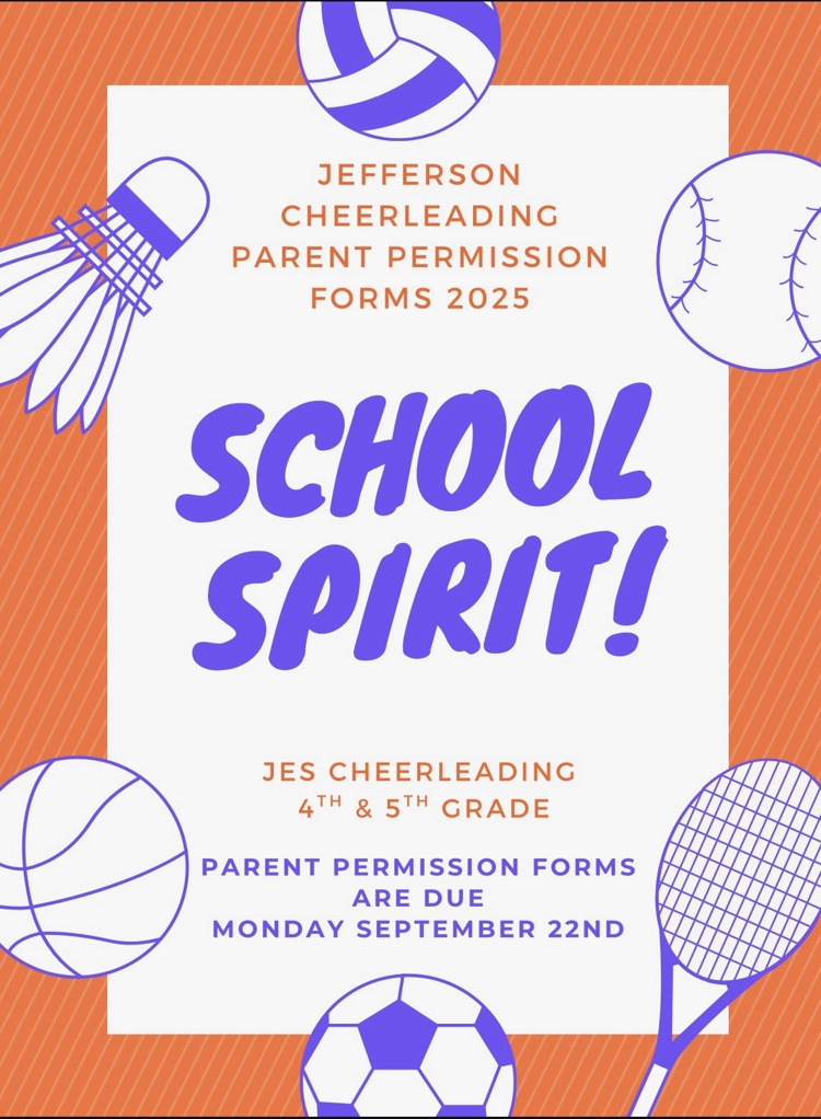 cheerleader permission forms are due by September 22