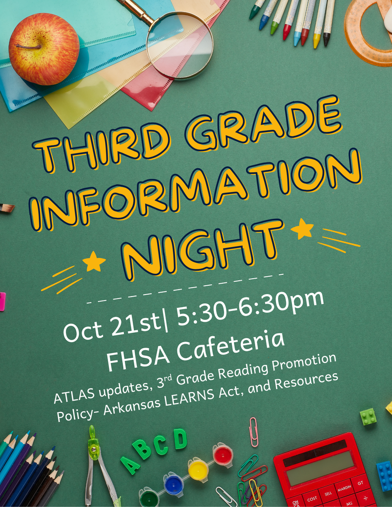 3rd Grade information night