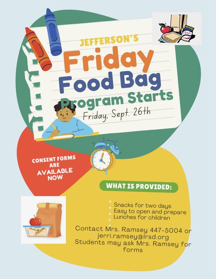 Friday food bag starts September 26