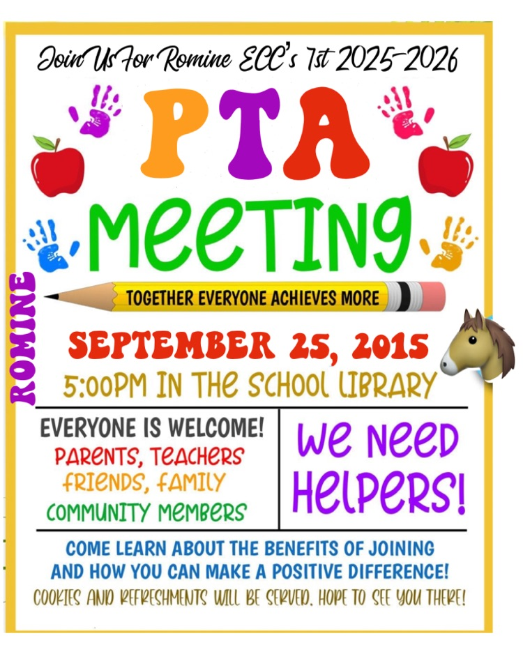 General Body PTA Meeting 9/25/25 @5 PM
