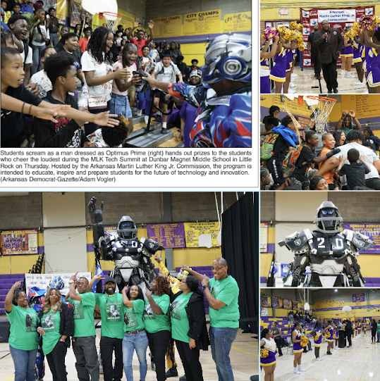 Dunbar Business, Leadership, and Entrepreneurship Magnet Middle School recently hosted the MLK Tech Summit, presented by the Arkansas Martin Luther King, Jr. Commission and the Arkansas Department of Education. 