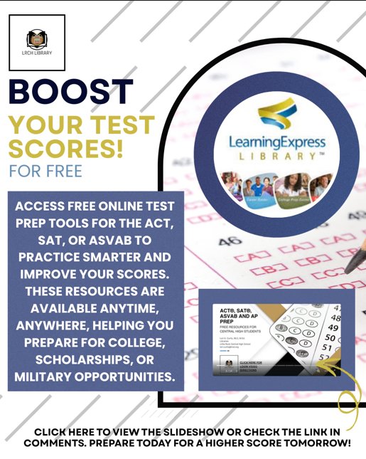 Flyer Learning Express ACT, SAT, AP and ASVAB resource information