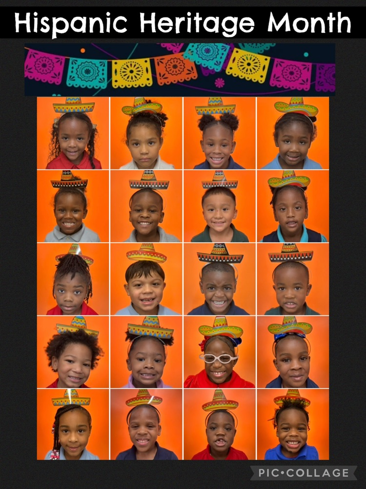 Ms. Bennett & Ms. Ward’s students celebrating National Hispanic Heritage Month with their precious hats.