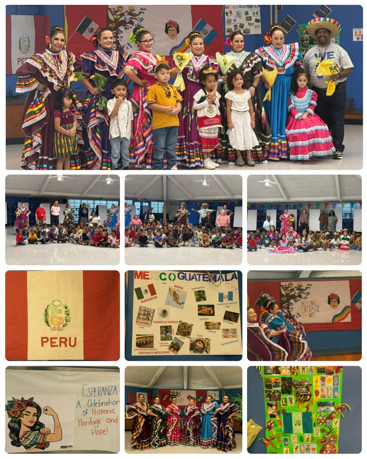 Pre K 4 and the Ballet Folklorico PerLas De Mexico Dancing Ladies.