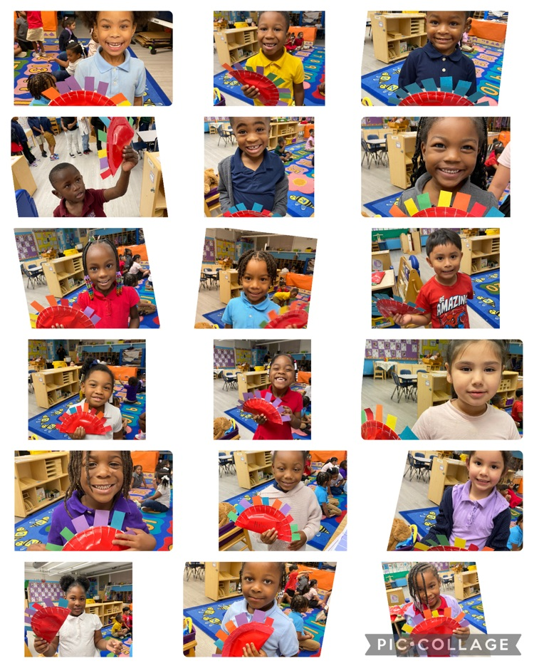 Mrs. David’s and Ms. Carruth’s class made tambourines for Hispanic Heritage month!