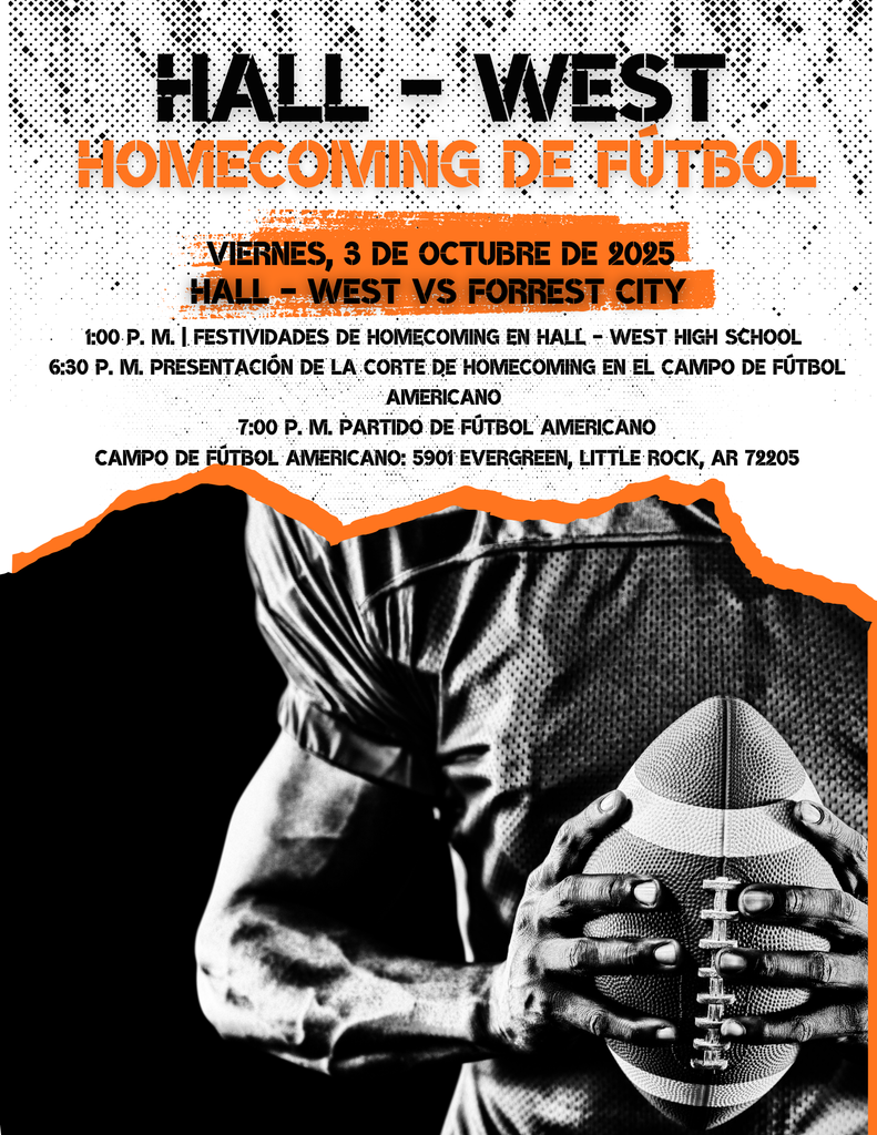 Flyer in English and Spanish about Homecoming Activities and Game.