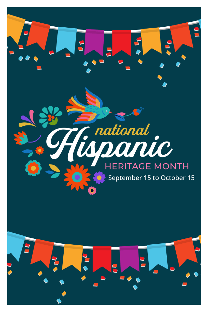 National Hispanic Heritage Month, September 15 to October 15