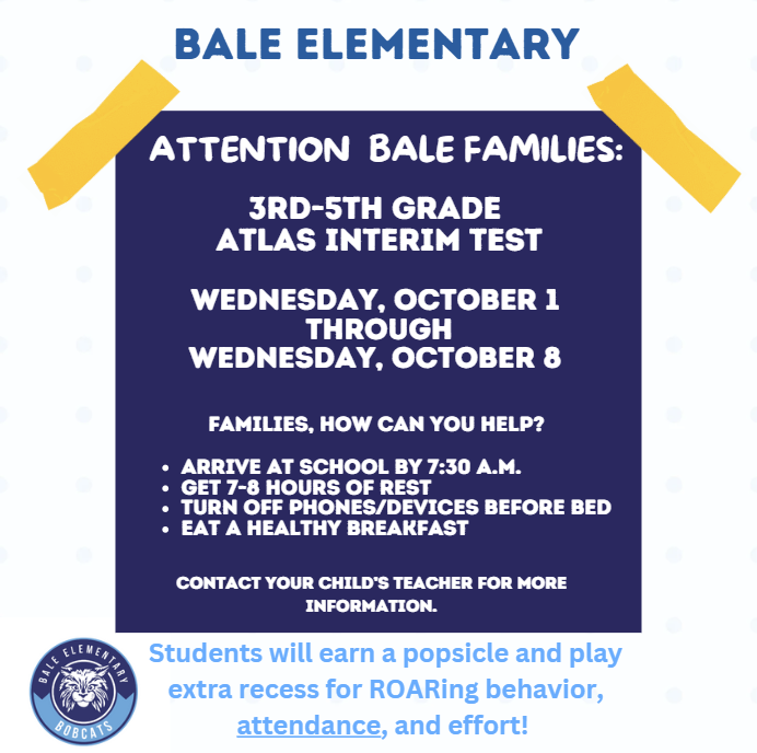Interim Testing Flyer (English)