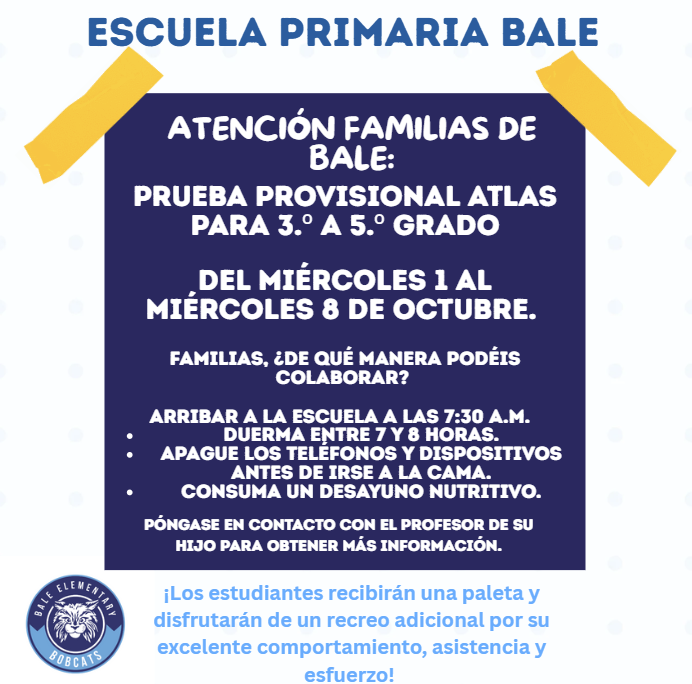 Interim Testing Flyer (Spanish)