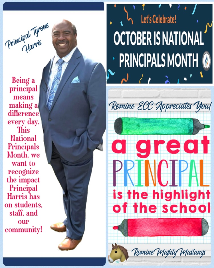Happy National Principal’s Month to our own Tyrone Harris!