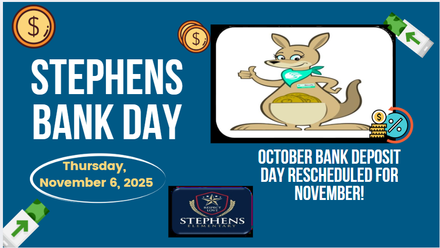 Rescheduled Bank Day for Nov. 6th