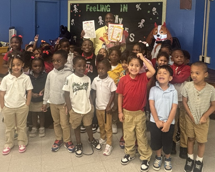 Check out these amazing babies celebrating their wonderful Principal Tyrone Harris!