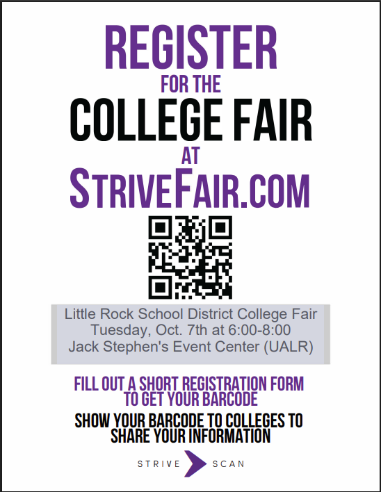 Flyer with Registration QR Code from StriveFair.Com