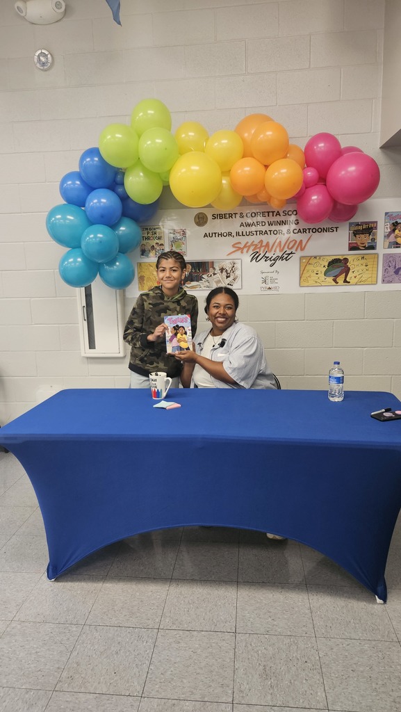Image of student with author, Shannon Wright. 