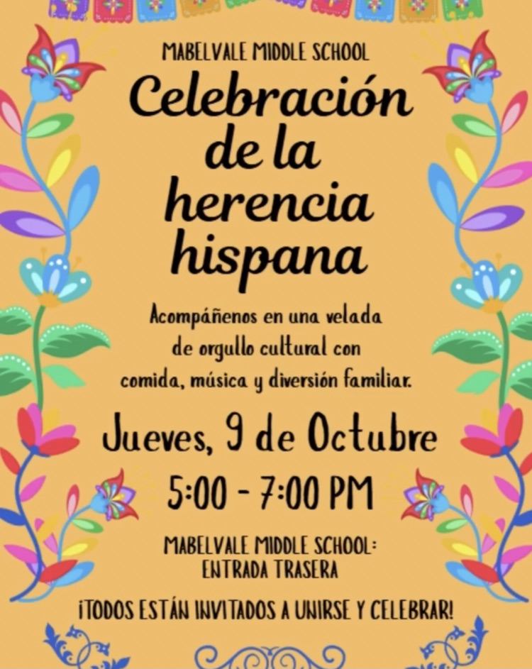 Hispanic Heritage Celebration flyer