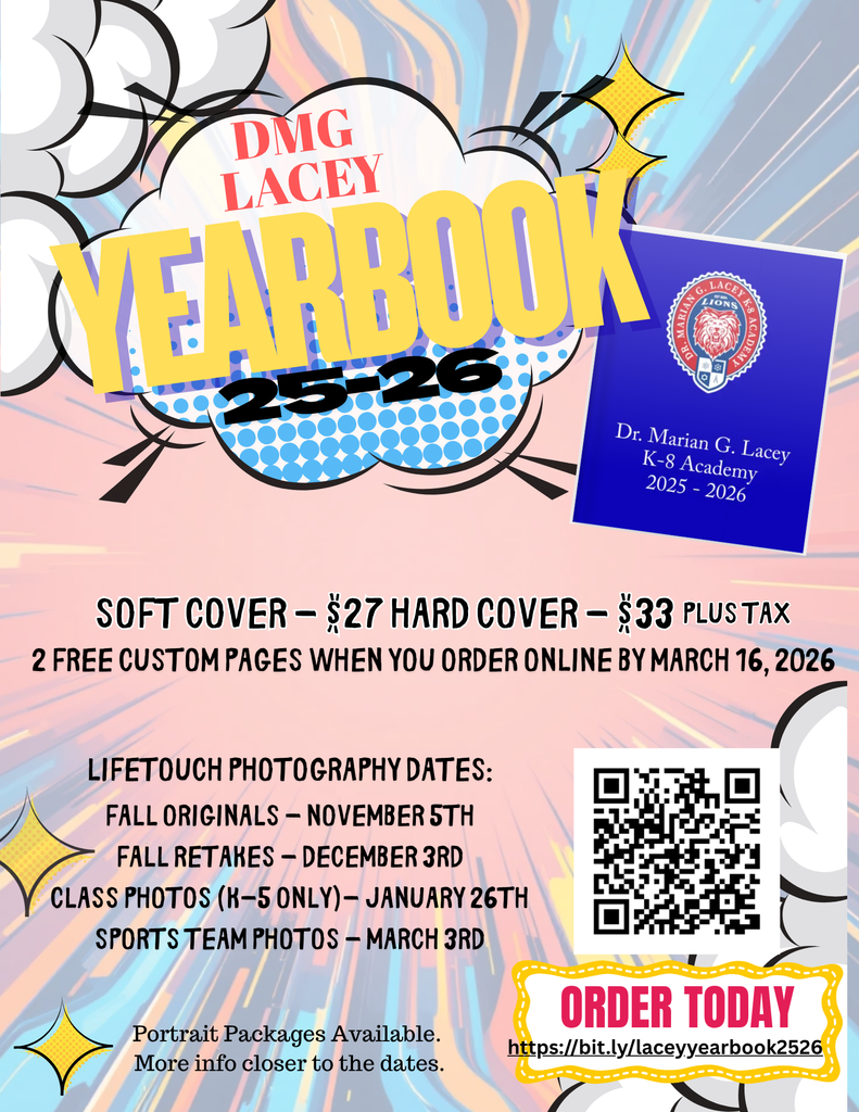 DMG Lacey Yearbook Information - English