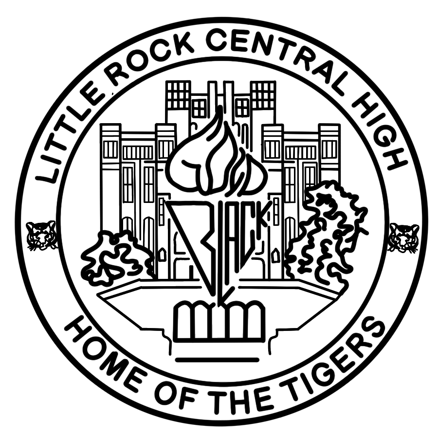 Central HIgh School Seal black and white