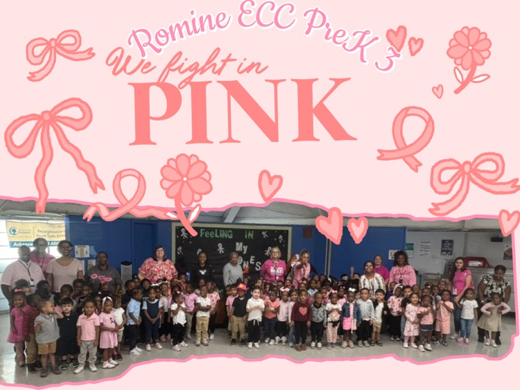 PINK Shout out from our PreK 3 students & teachers 🩷
