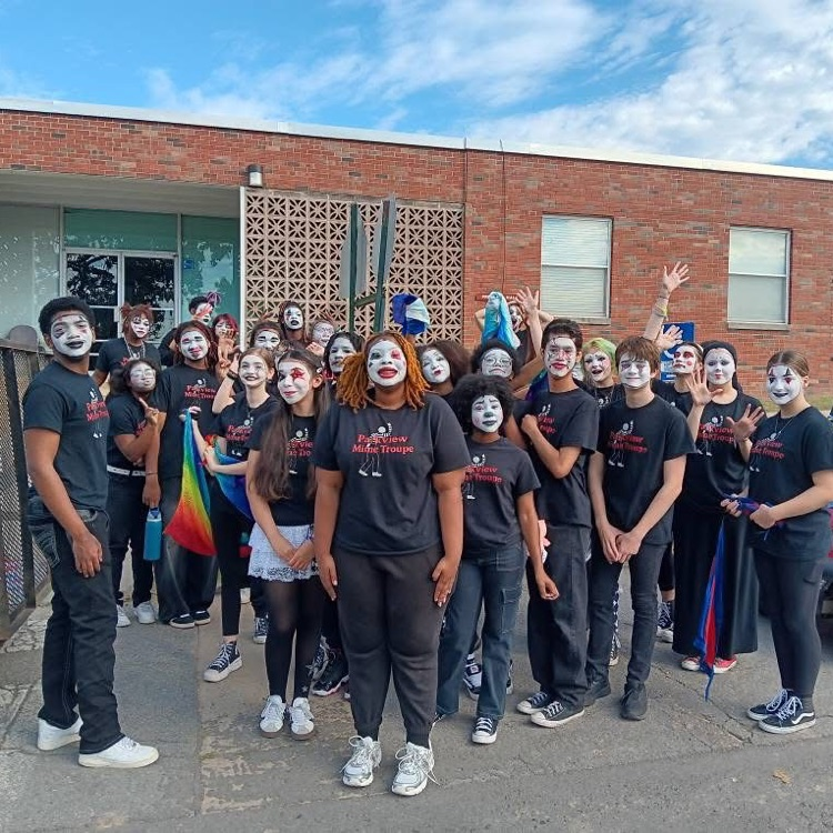 Group photo of the mimes 