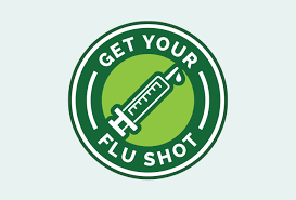 green get your flu shot image