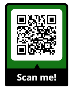 A QR code to scan for the school brochure.