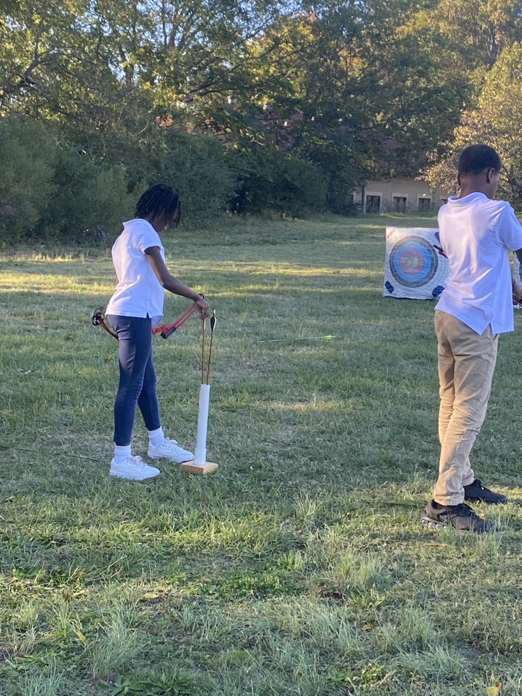 Eagle Camp fun is in full swing! 🦅 Our 5th and 6th graders had an awesome time learning archery 🏹 today thanks to the Arkansas Game and Fish Commission! They’re sharpening their aim and learning new skills while having a blast! 💚