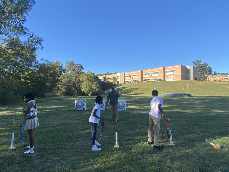 Eagle Camp fun is in full swing! 🦅 Our 5th and 6th graders had an awesome time learning archery 🏹 today thanks to the Arkansas Game and Fish Commission! They’re sharpening their aim and learning new skills while having a blast! 💚