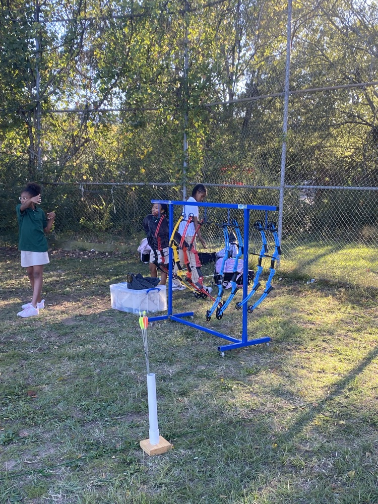 Eagle Camp fun is in full swing! 🦅 Our 5th and 6th graders had an awesome time learning archery 🏹 today thanks to the Arkansas Game and Fish Commission! They’re sharpening their aim and learning new skills while having a blast! 💚