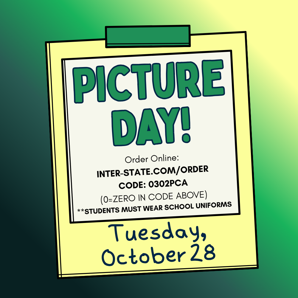 Picture Day Classroom Announcement in Colorful Illustrative Style