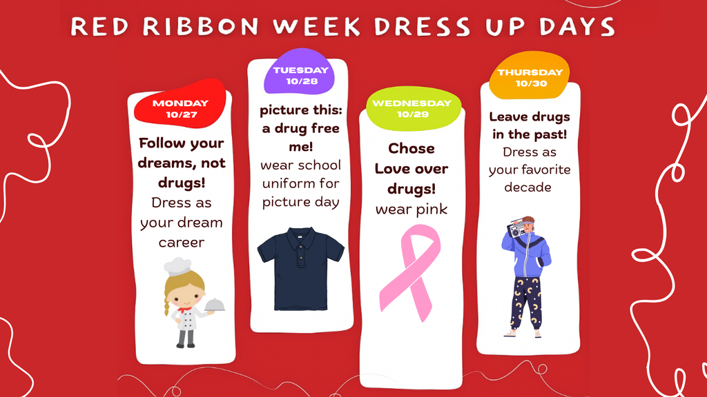 Red Ribbon Week Dress Up Days