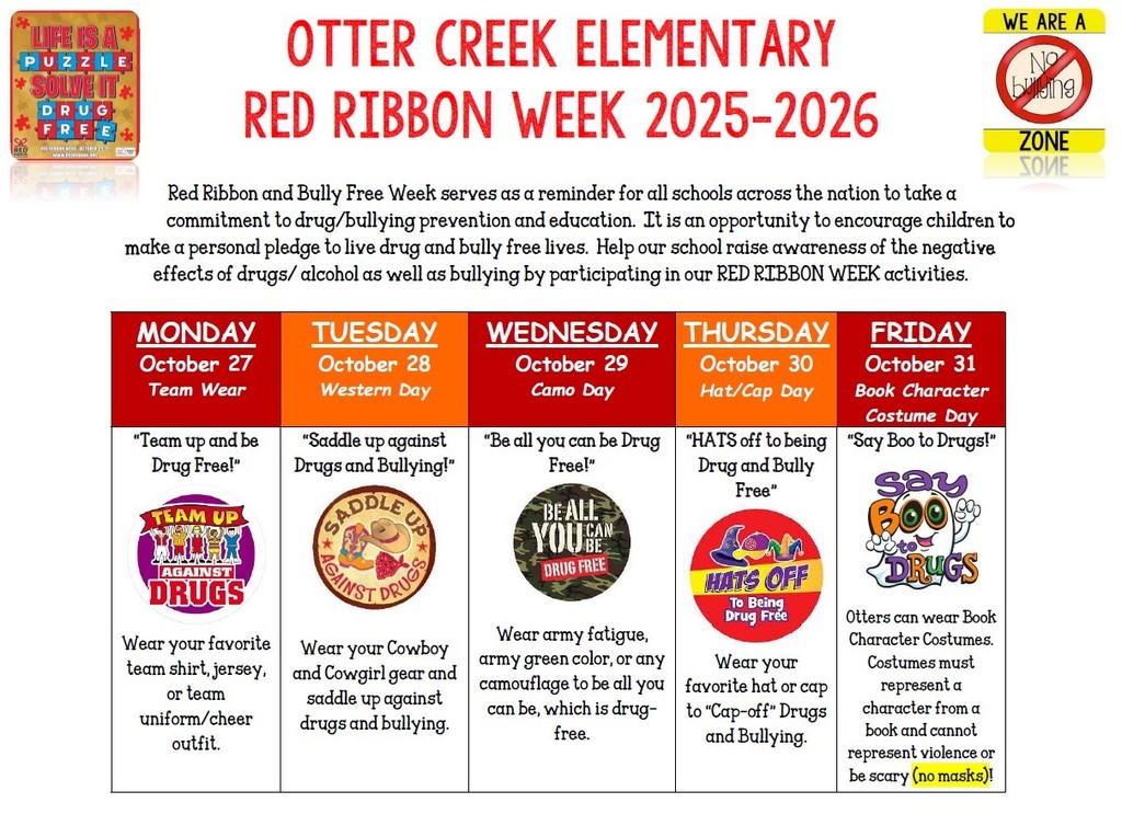 Red Ribbon Week English