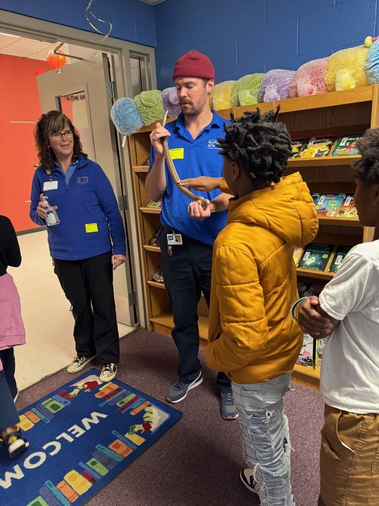 touching the snake as we wrapped up