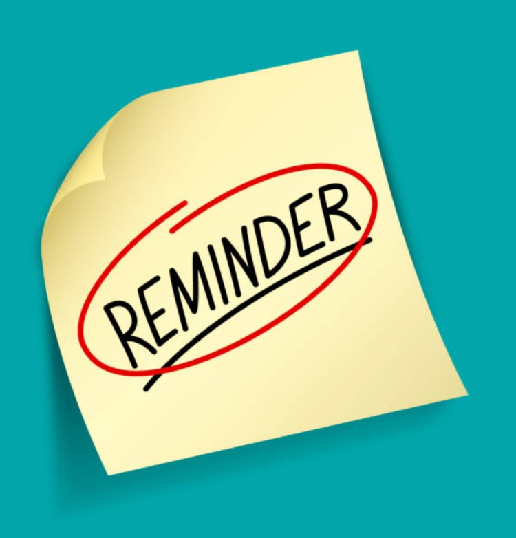 post it note with reminder written on it 