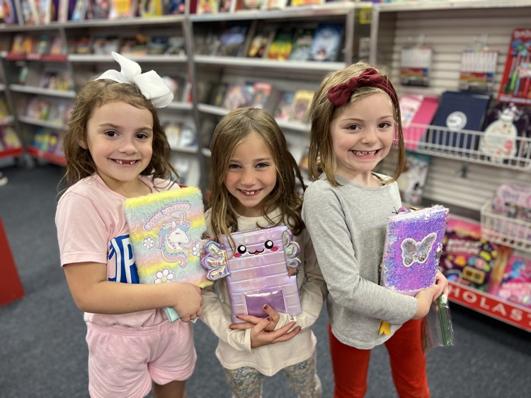 students at book fair