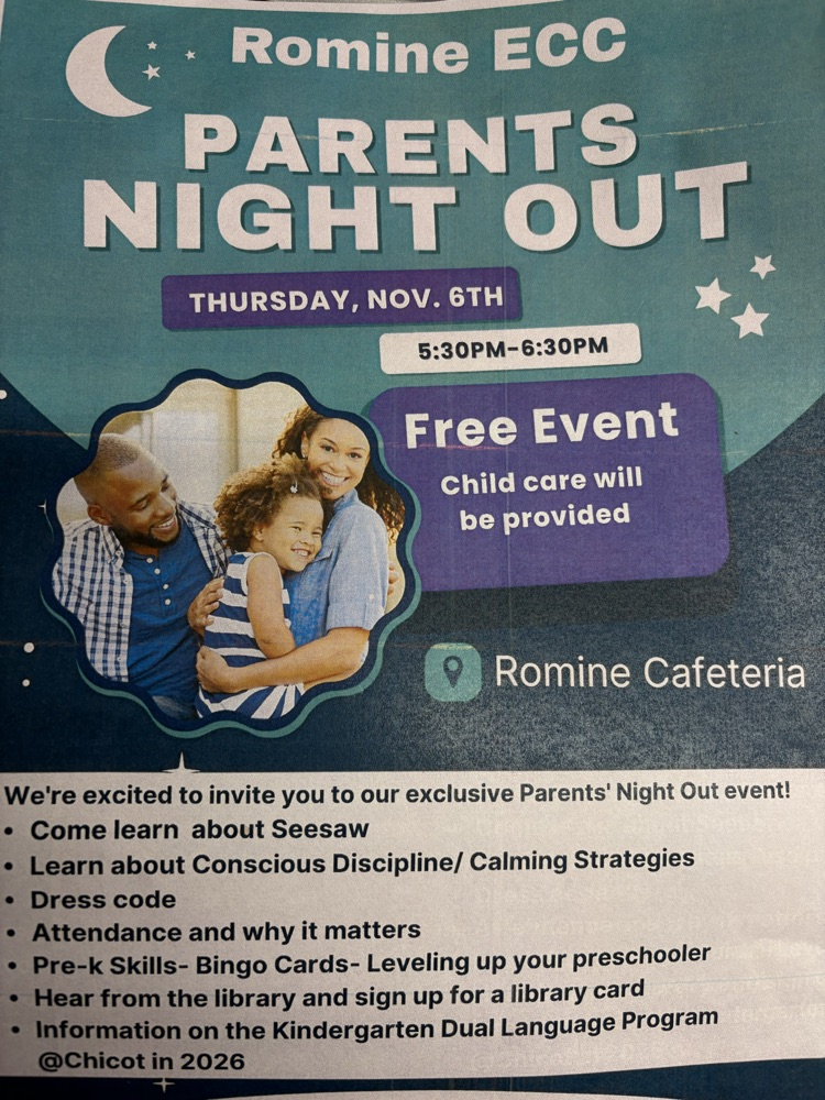 Parent Night Out Tonight at 5:30 PM.  