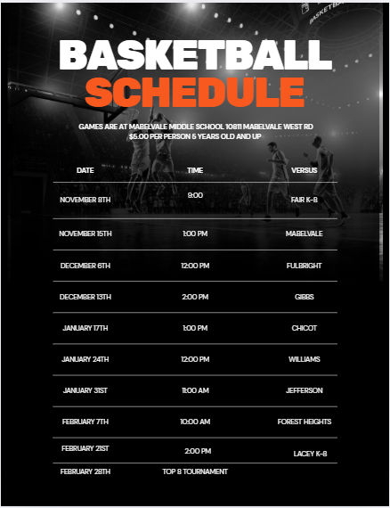 Stephens Basketball Schedule