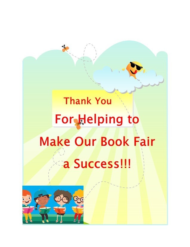 Thank you for making the Book Fair a HUGE success!!!