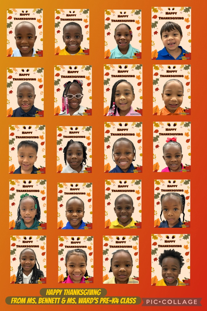 Happy Thanksgiving from Ms. Bennett & Ms. Wards class 