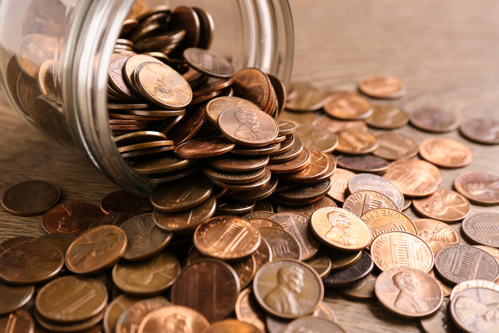 Image of pennies.