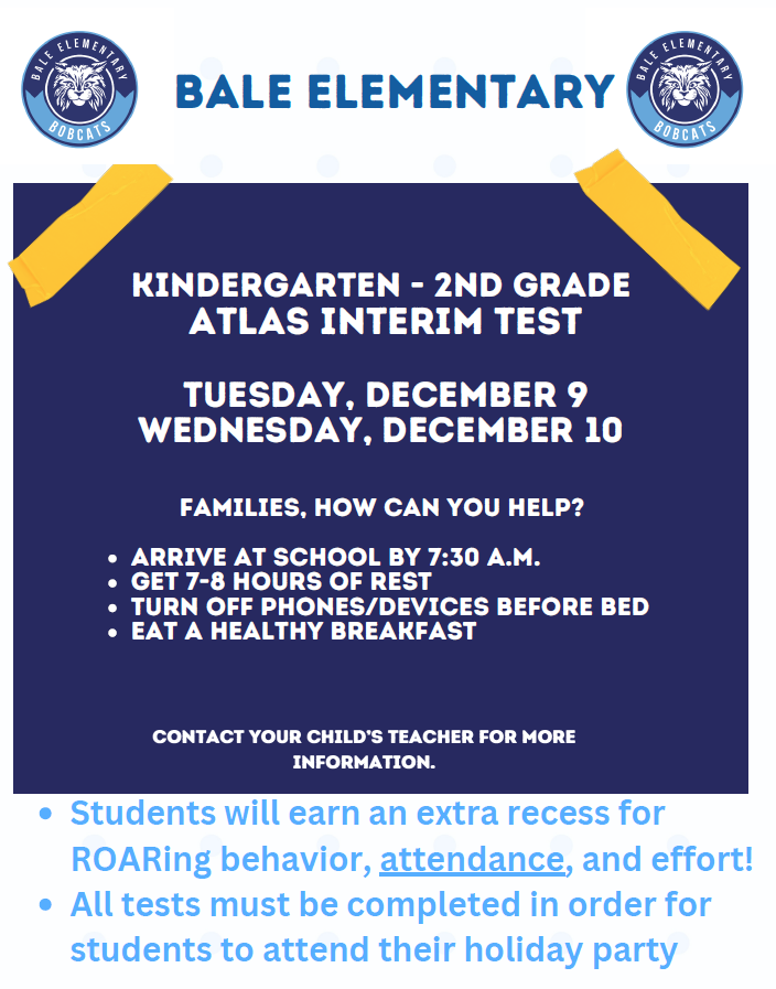 December Testing Flyer (English)