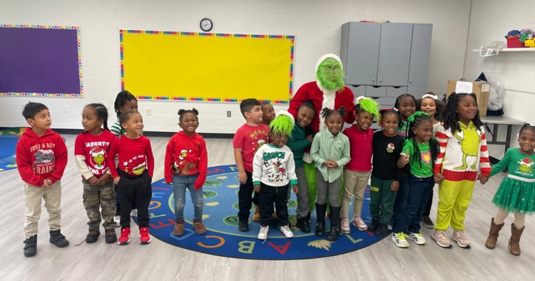 The Grinch & Ms. Gray’s PK4 students!