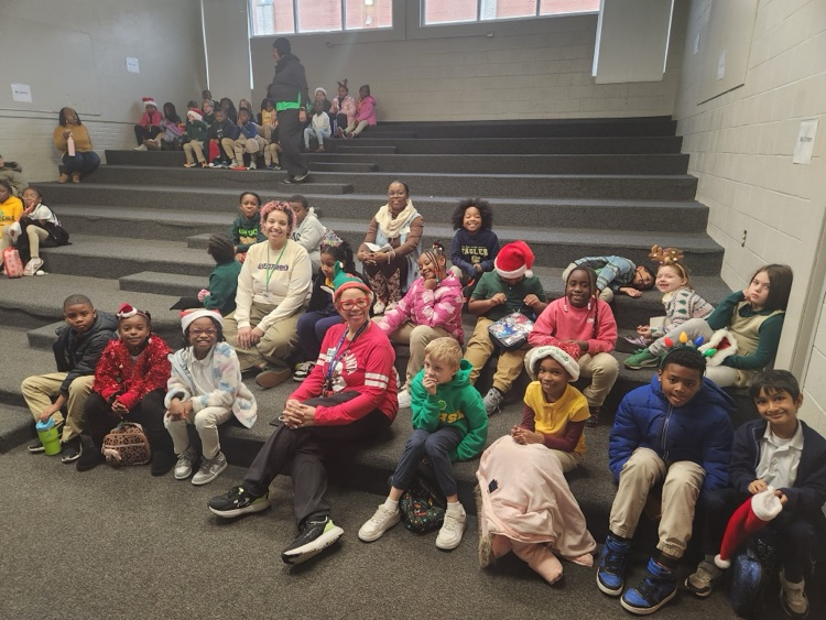 2nd grade students and volunteers 