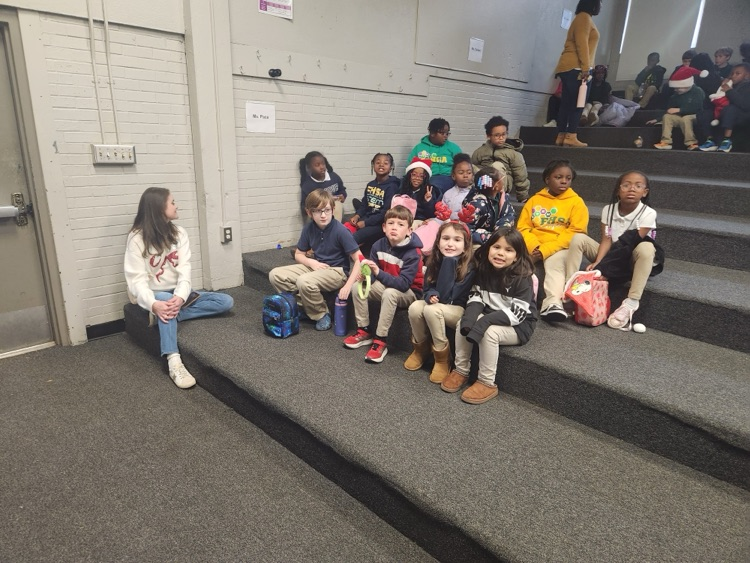 2nd grade students and volunteers 