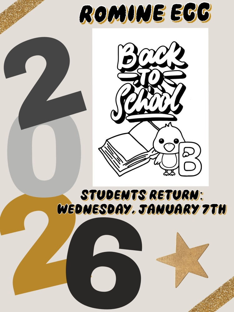 Back to school Wednesday, January 7, 2026!