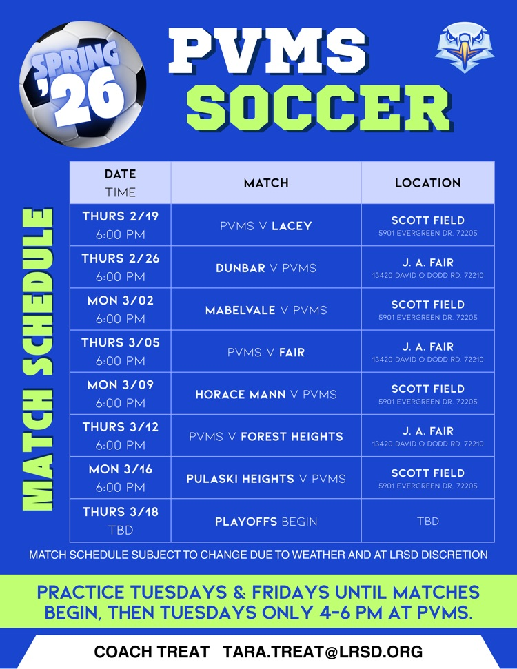 soccer schedule 