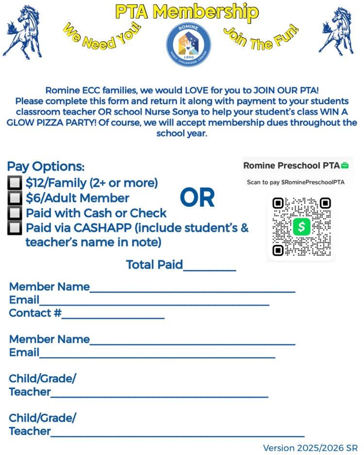 PTA Membership form