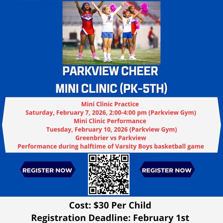 Cheer Clinic Flyer with registration details